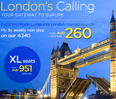 Air Asia London sale