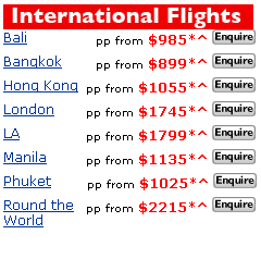 London v Los Angeles Fares
