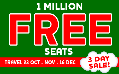 Ryanair 1 Million Free Seats