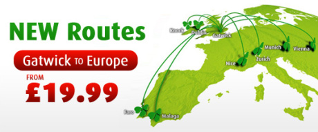 Aer Lingus - Gatwick to Europe