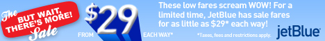 JetBlue Fall Fare Sale