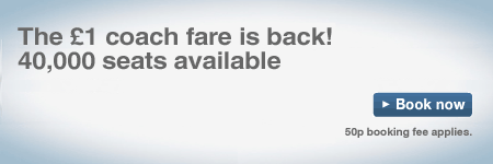 National Express - 40,000 1 GBP fares available across the UK