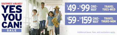 Southwest Airlines - Yes You Can Sale