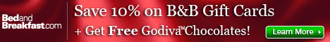 Valentine's Day Sale: 10% Off a B&B Gift Card + Free Godiva Chocolates