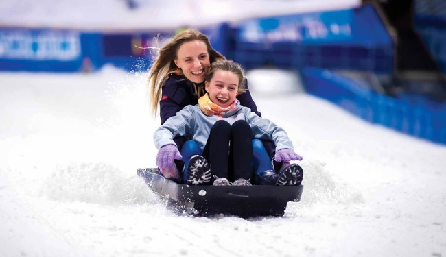 Tobogganing