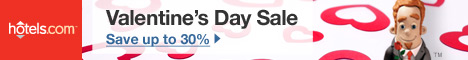 Hotels.com - Save up to 30% this Valentine's Day