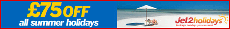 Jet2holidays - Save £75 on all Summer Holidays
