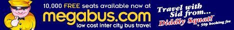 10,000 free seats from megabus.com UK