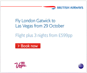 British Airways Las Vegas Holiday Offers from £599 per person