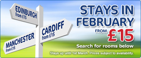 Travelodge January Sale: Rooms from 15 GBP